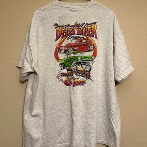 2007 Memphis Delta River Cruisin Car Grey TeeSize:...
